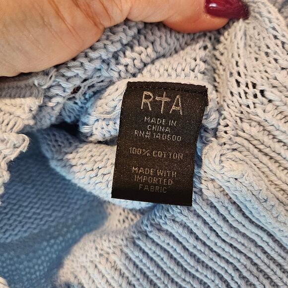 RtA Striped Distressed Hooded Sweater - Picture 5 of 8